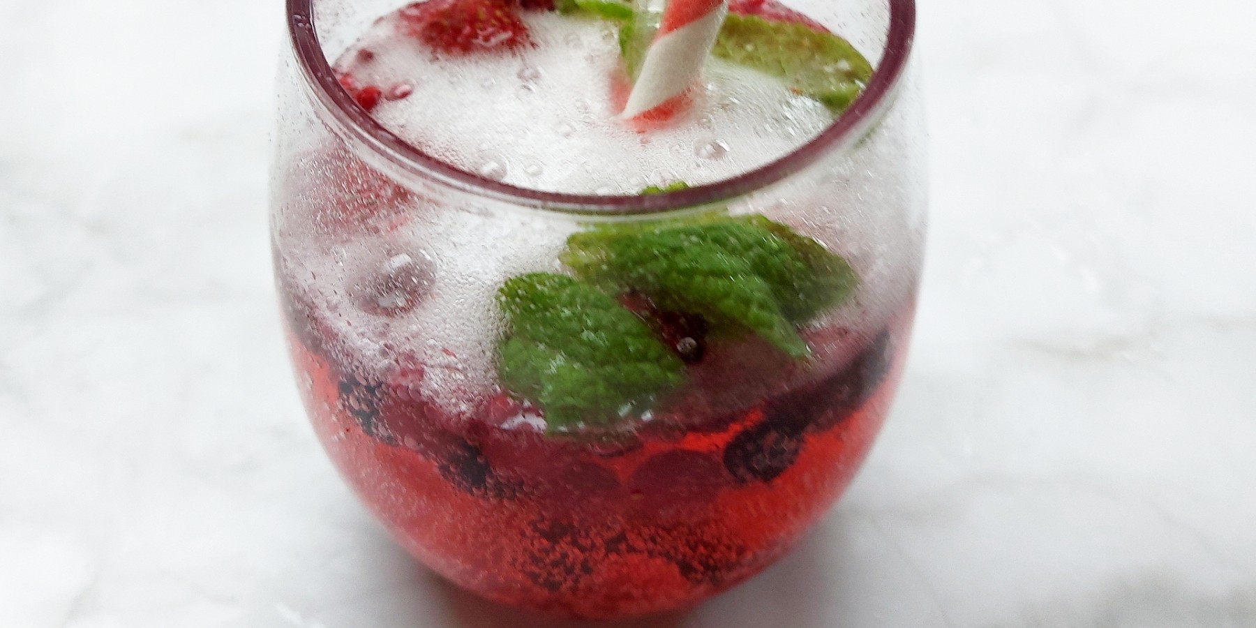 Frozen pink cocktail